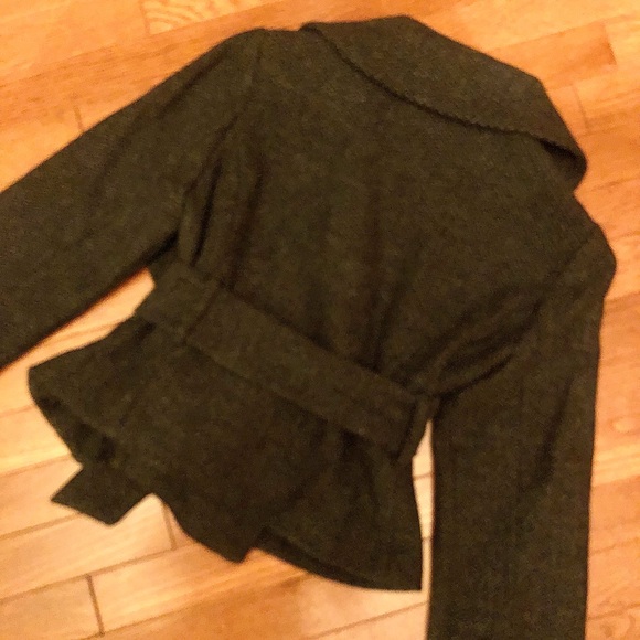 New NWT ALLEGORY wool and cashmere short suit jacket size 4 - Picture 3 of 12